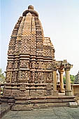 Khajuraho - Lakshmana temple, one of the small auxiliary temples